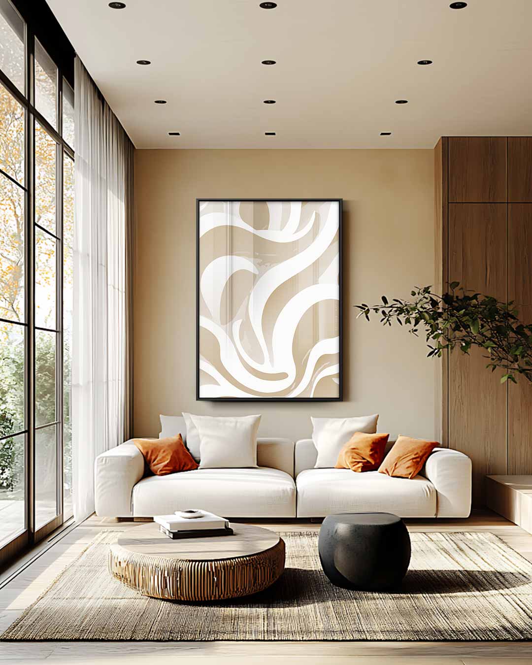 Golvend Droomlandschap Kunstwerk-canvas-dibond-plexiglas-wanddecoratie-WallArtistic