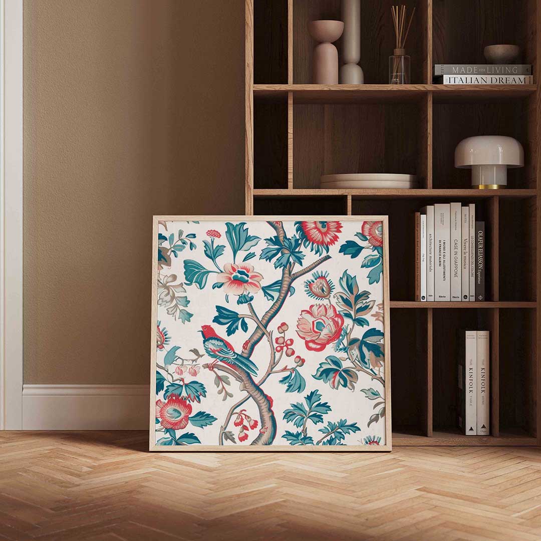 Vogel en bloemen Poster