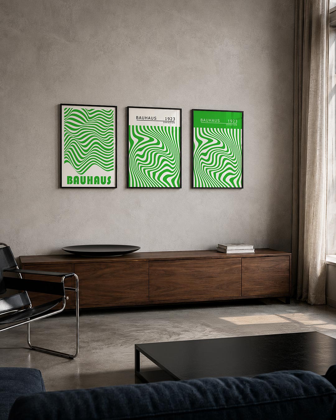 Golvend lijnenspel Posterset