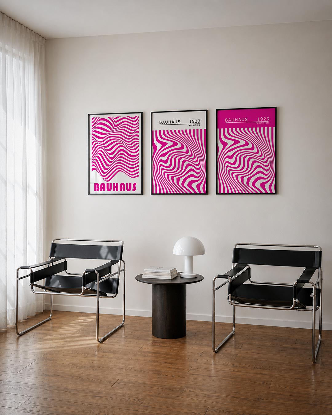 Golvend lijnenspel Posterset
