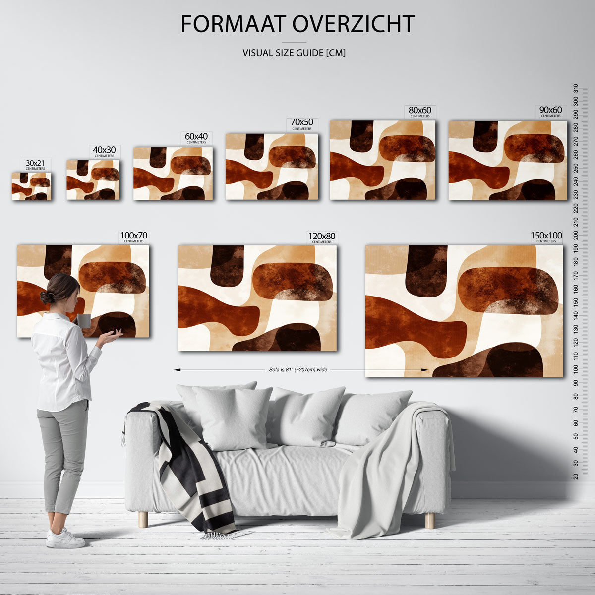 Abstracte vormen Poster