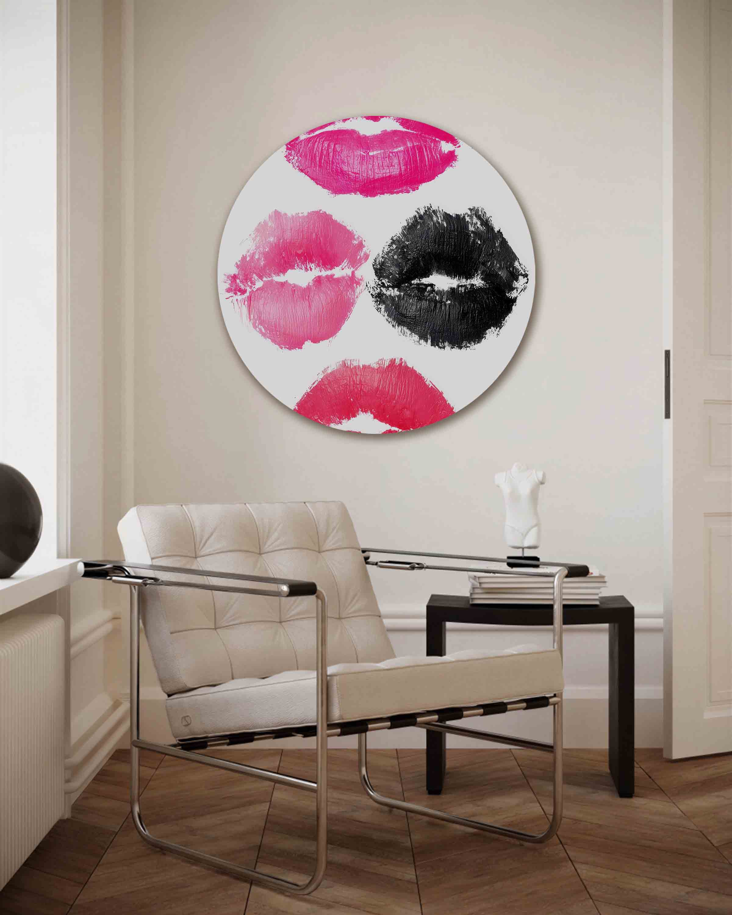 Lippenafdrukken Muurcirkel