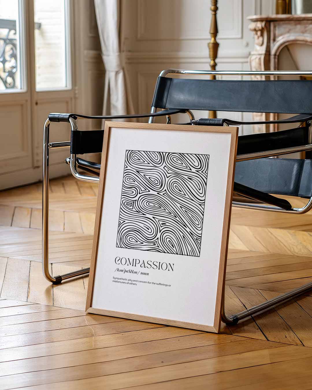 Meditatieve Compassie Poster-WallArtistic