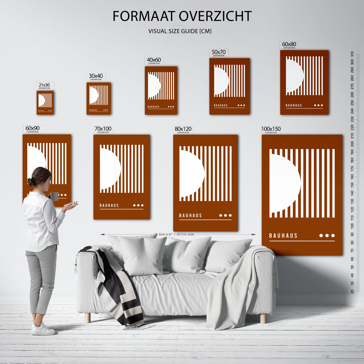 Lijnen en vlakkenspel Poster
