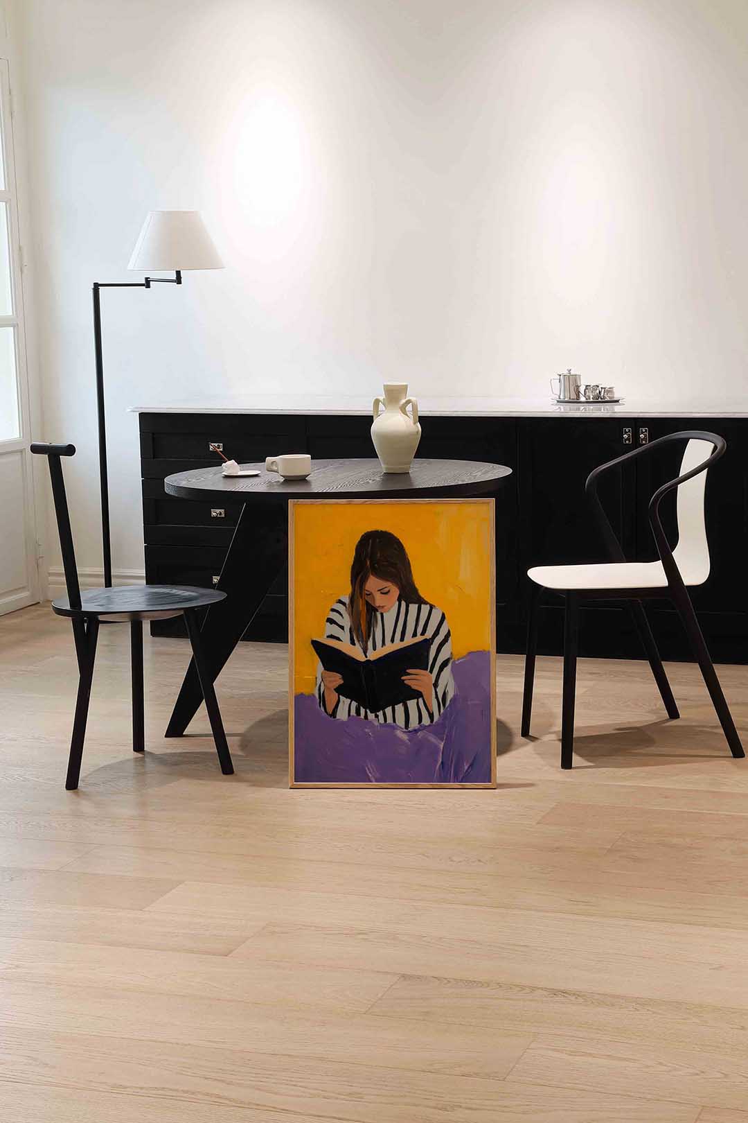 Lezende vrouw Poster
