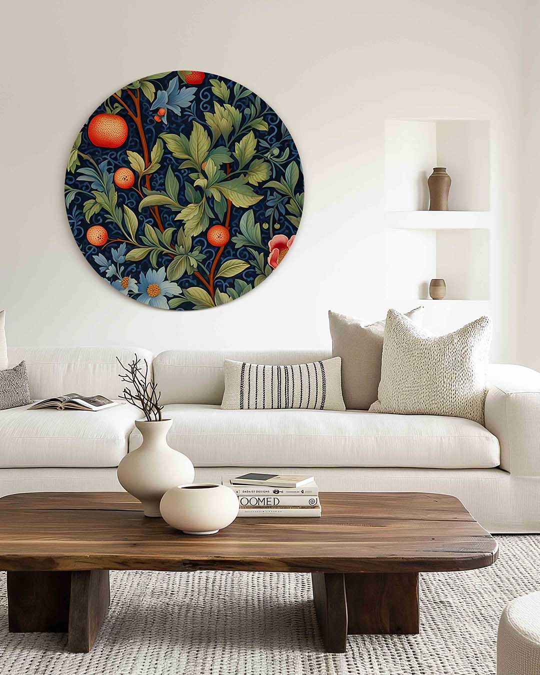 Fruit en bladeren Muurcirkel