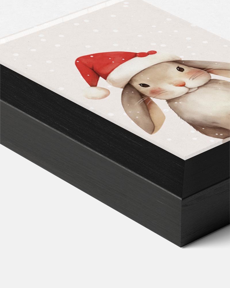 Kerstkonijn Poster-WallArtistic