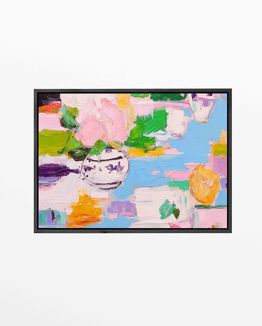 Kleurrijke bloemenvorm Kunstwerk