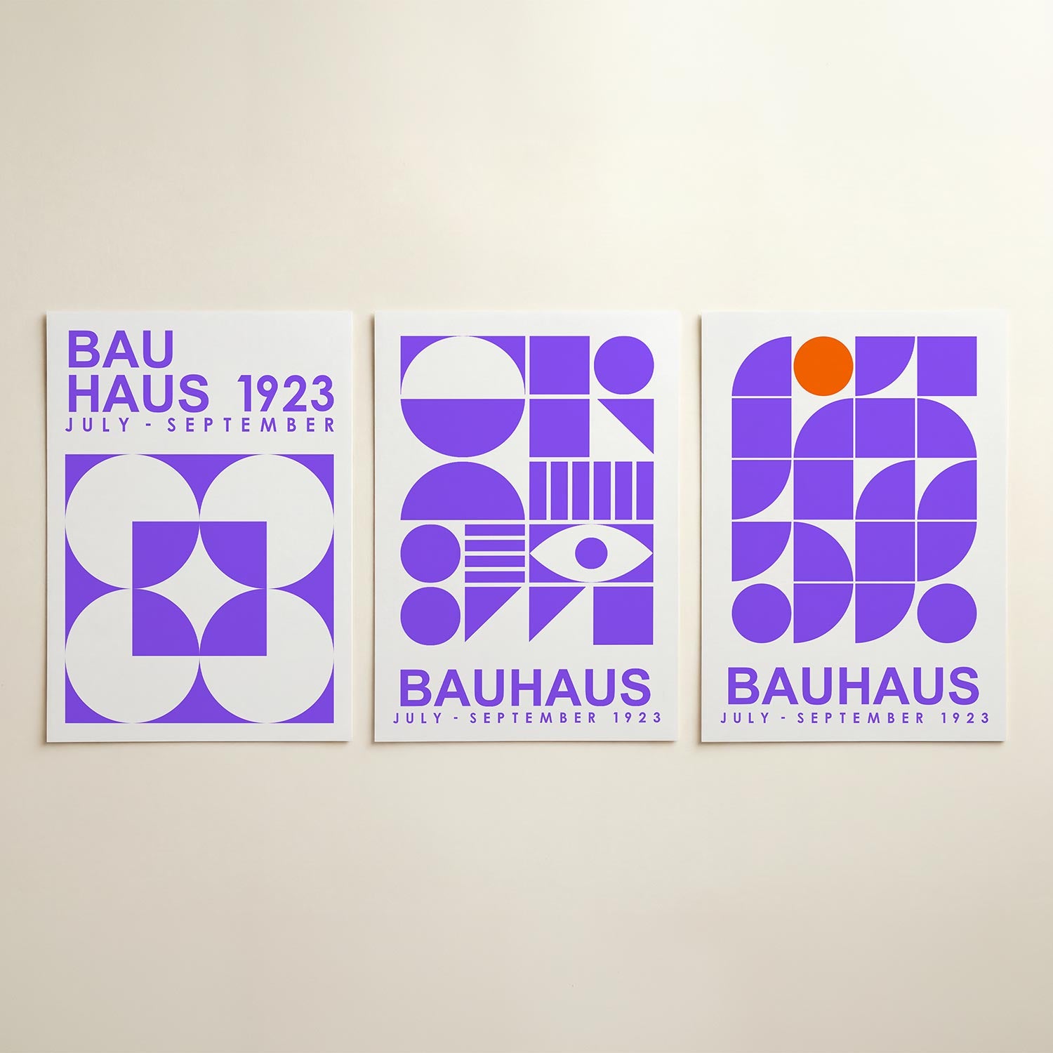Vormen en vlakken Posterset