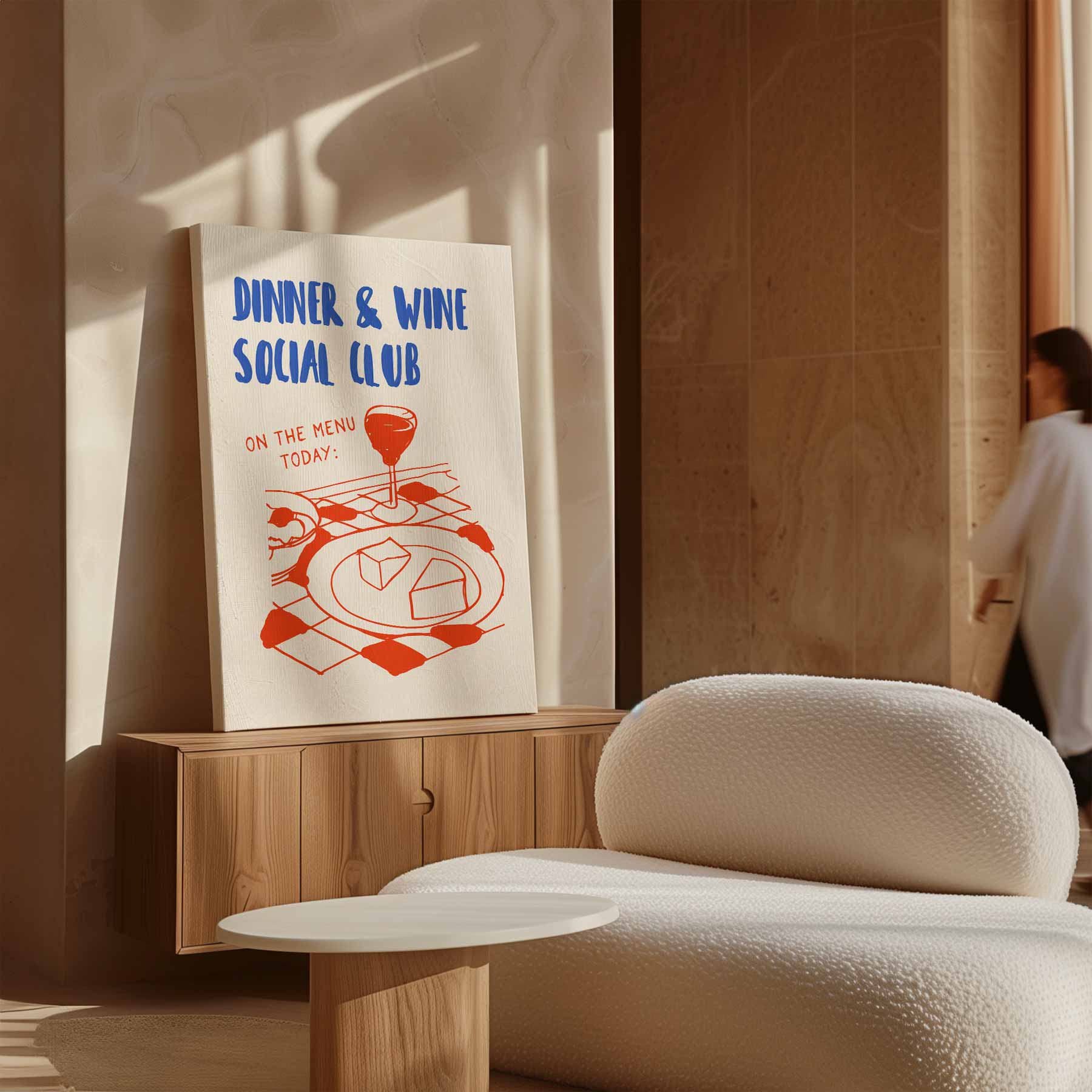 Dinner & Wine Social Club Poster