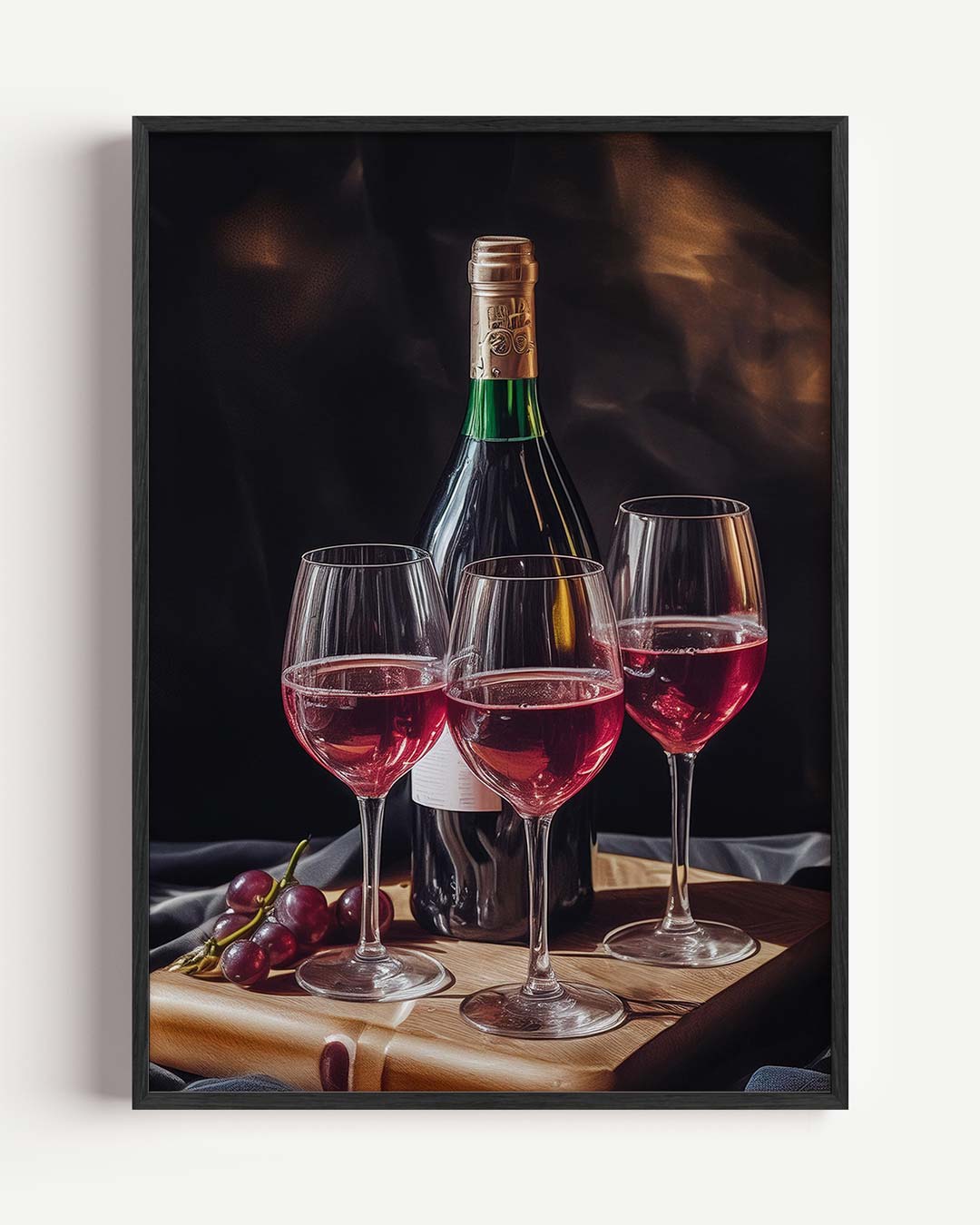 Elegante Wijntijd Poster-WallArtistic