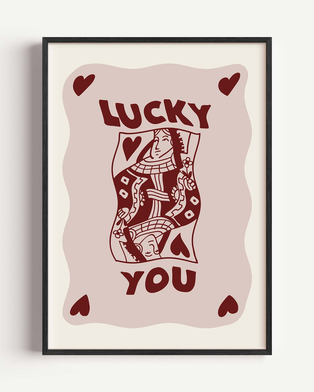 Lucky You Pokerkaart Poster-WallArtistic