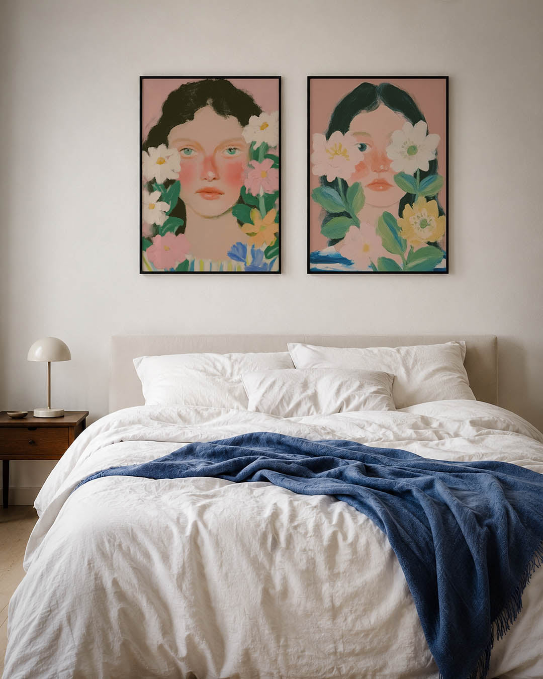 Bloemrijke portret Posterset