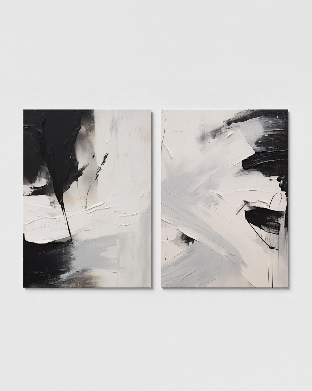 Zwart wit dynamiek Posterset