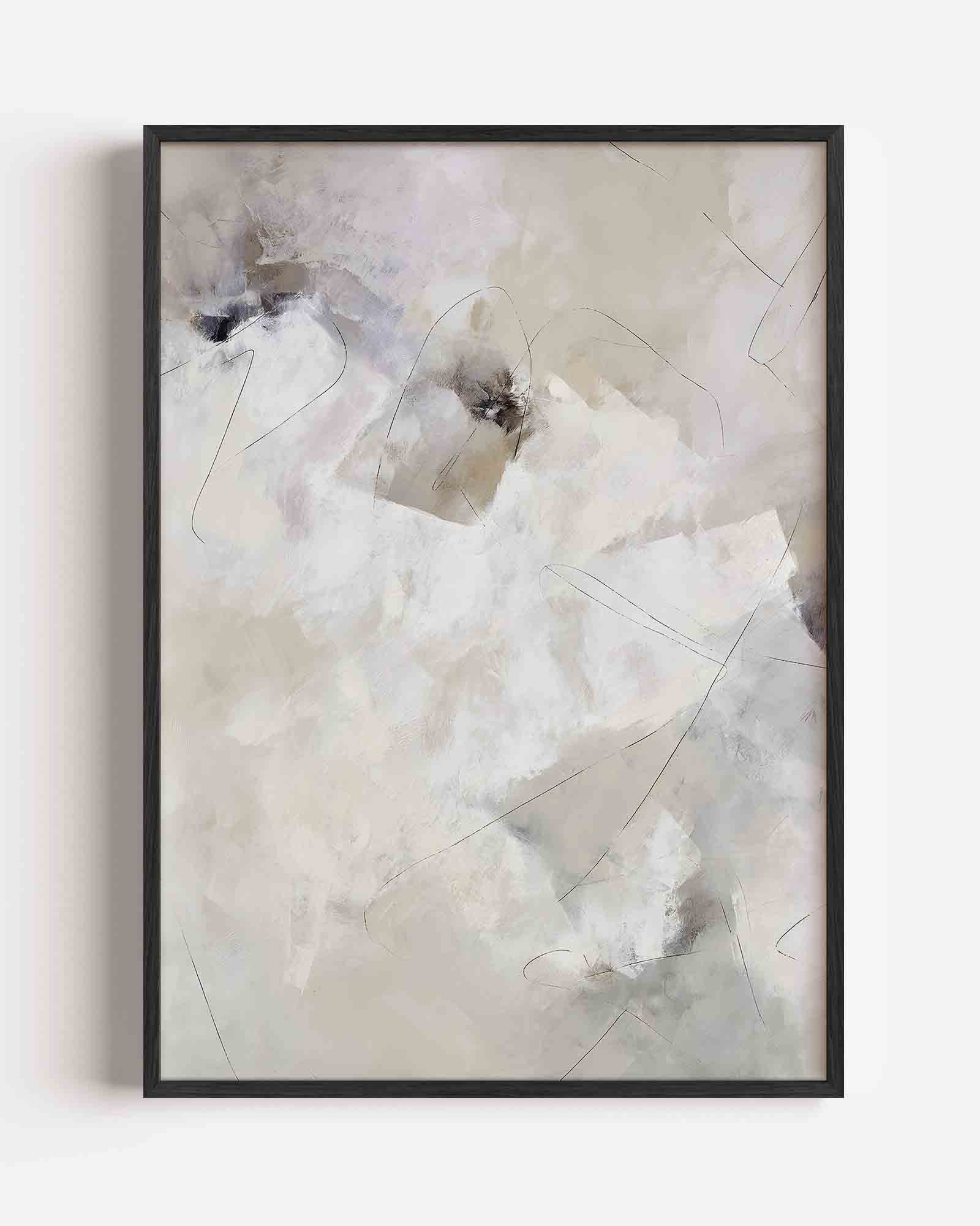 Abstracte lijnen en vormen Poster