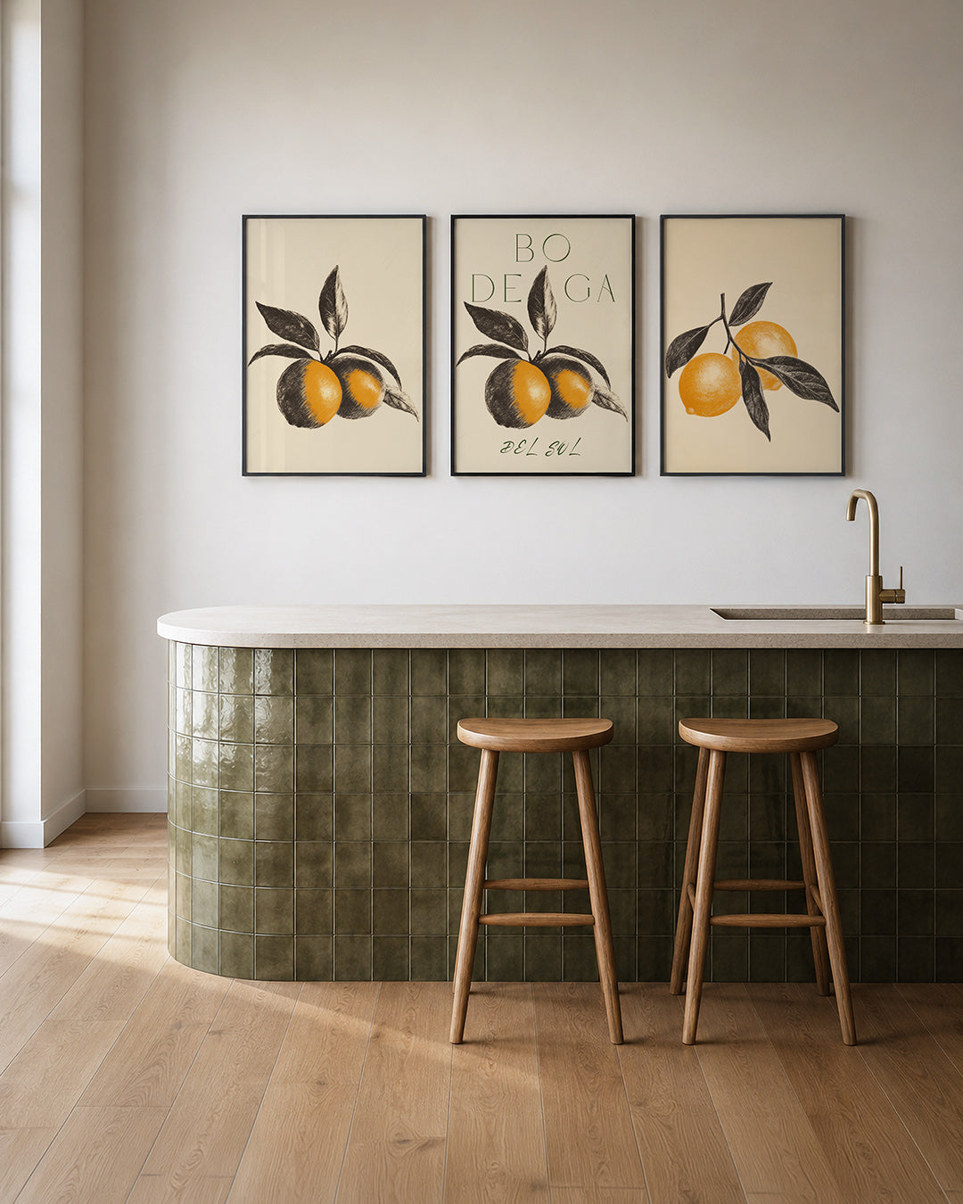 Vruchten en bladeren Posterset