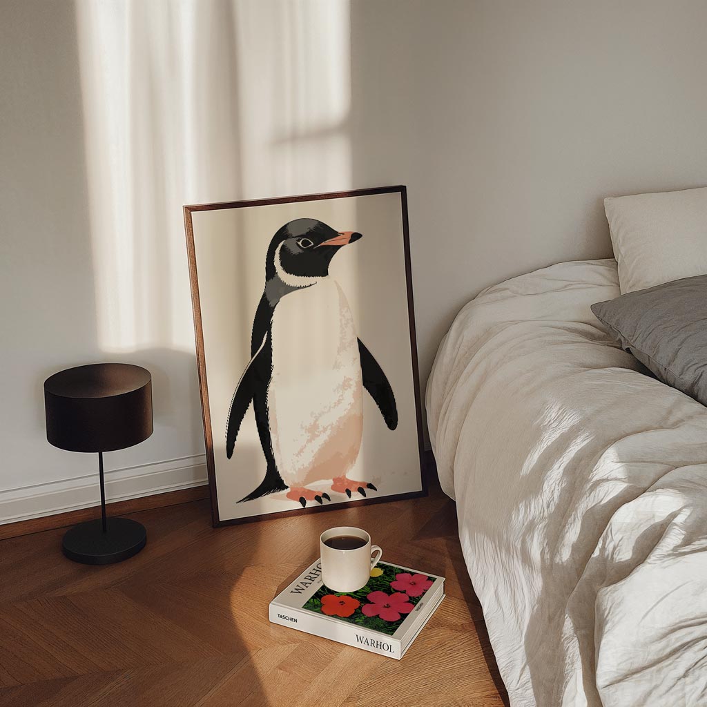 Stijlvolle Pinguïn Poster-WallArtistic