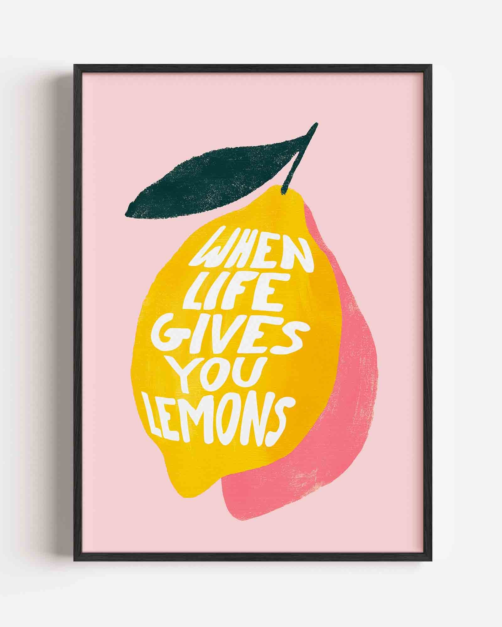 Citroen met tekst Poster