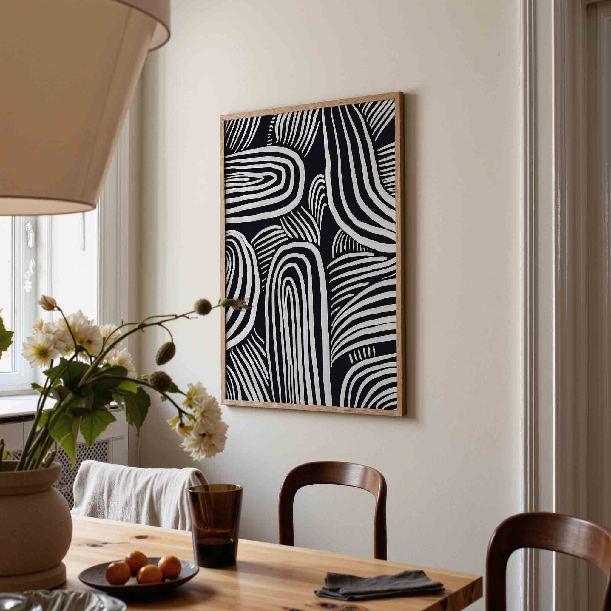 Abstracte lijnen Poster