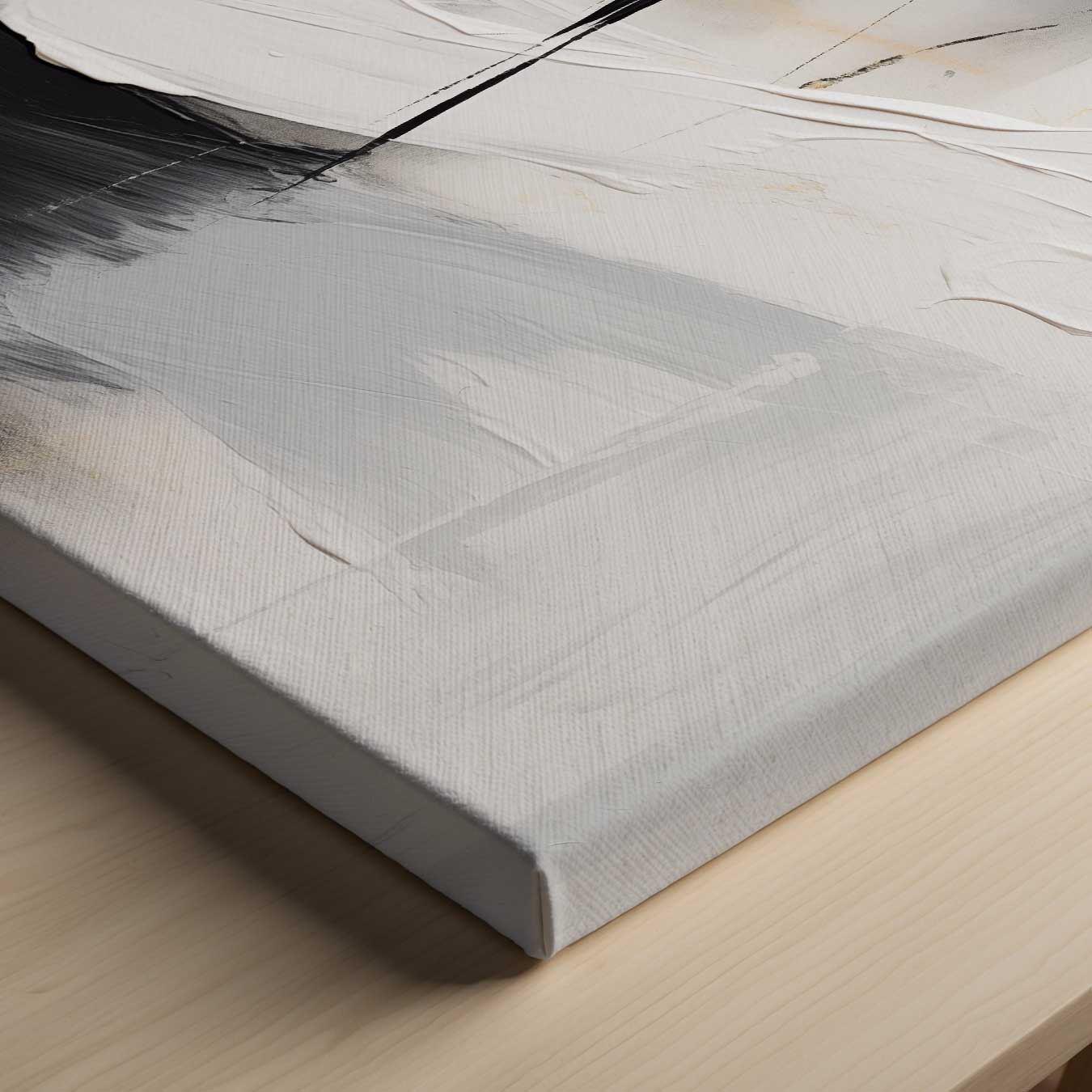 Eclips in Monochroom Kunstwerk-canvas-dibond-plexiglas-wanddecoratie-WallArtistic