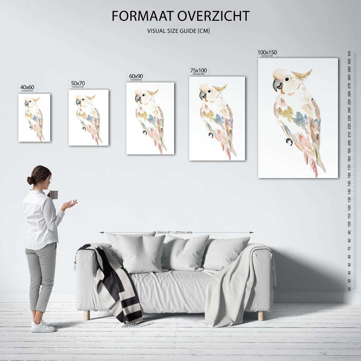 Elegante vogel illustratie Kunstwerk