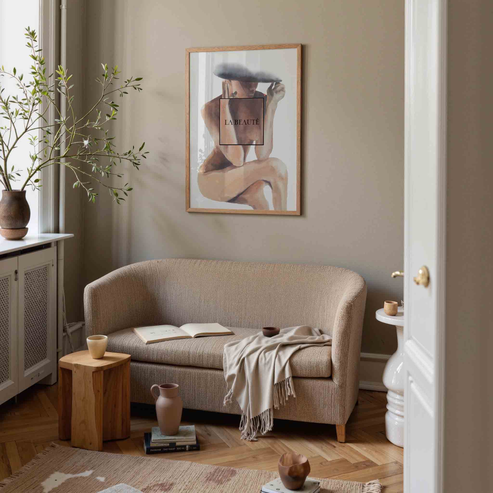 Vrouw met hoed Poster