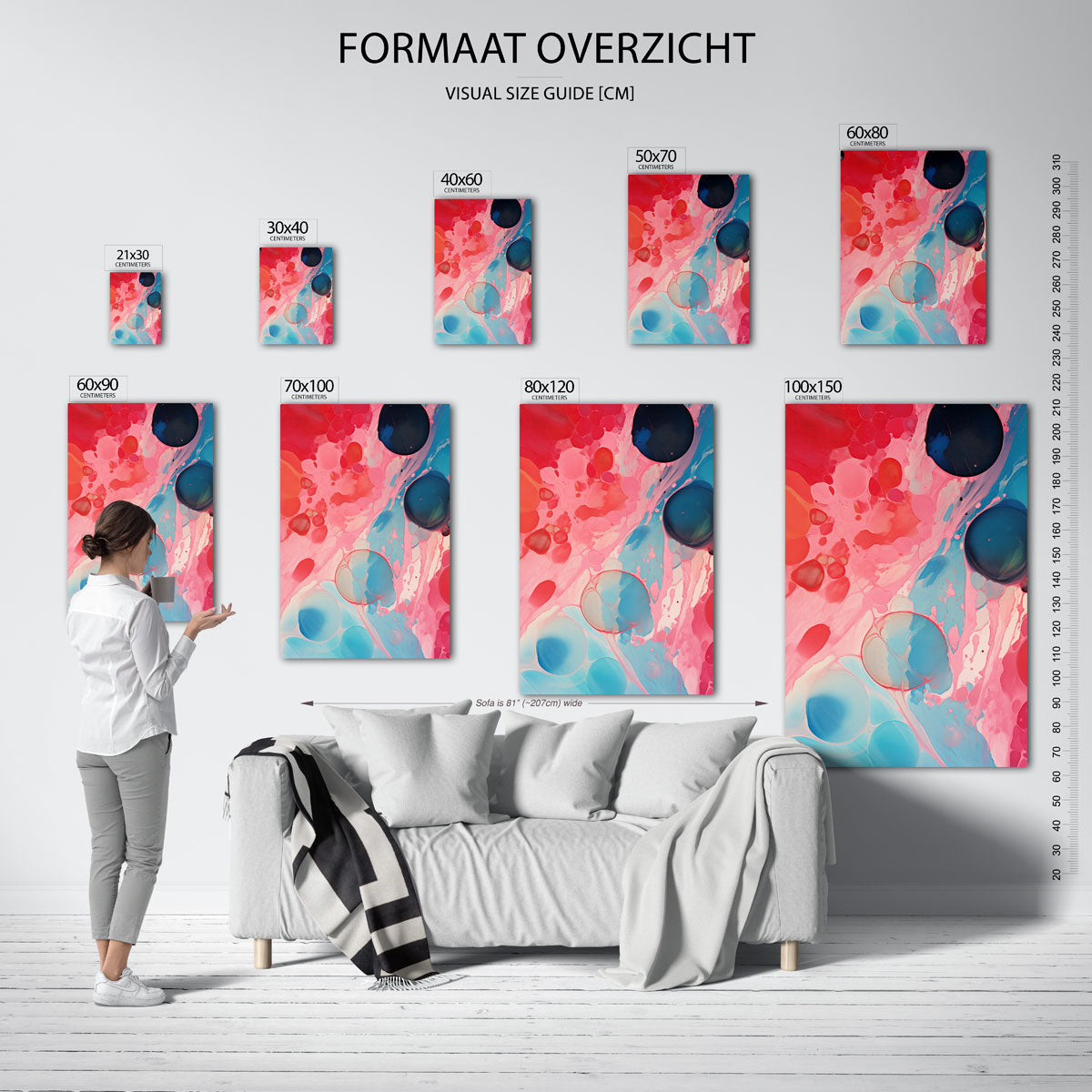 Abstracte vormen Poster