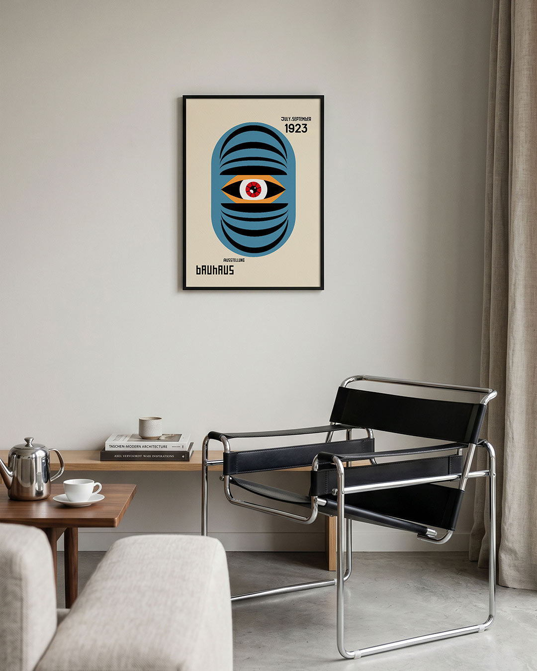 Oogvorm en lijnen Poster