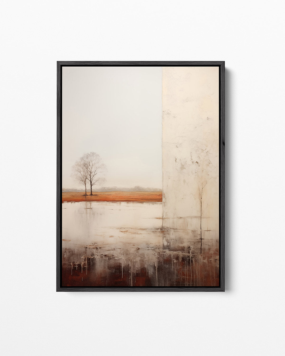 Landschap met reflectie Kunstwerk
