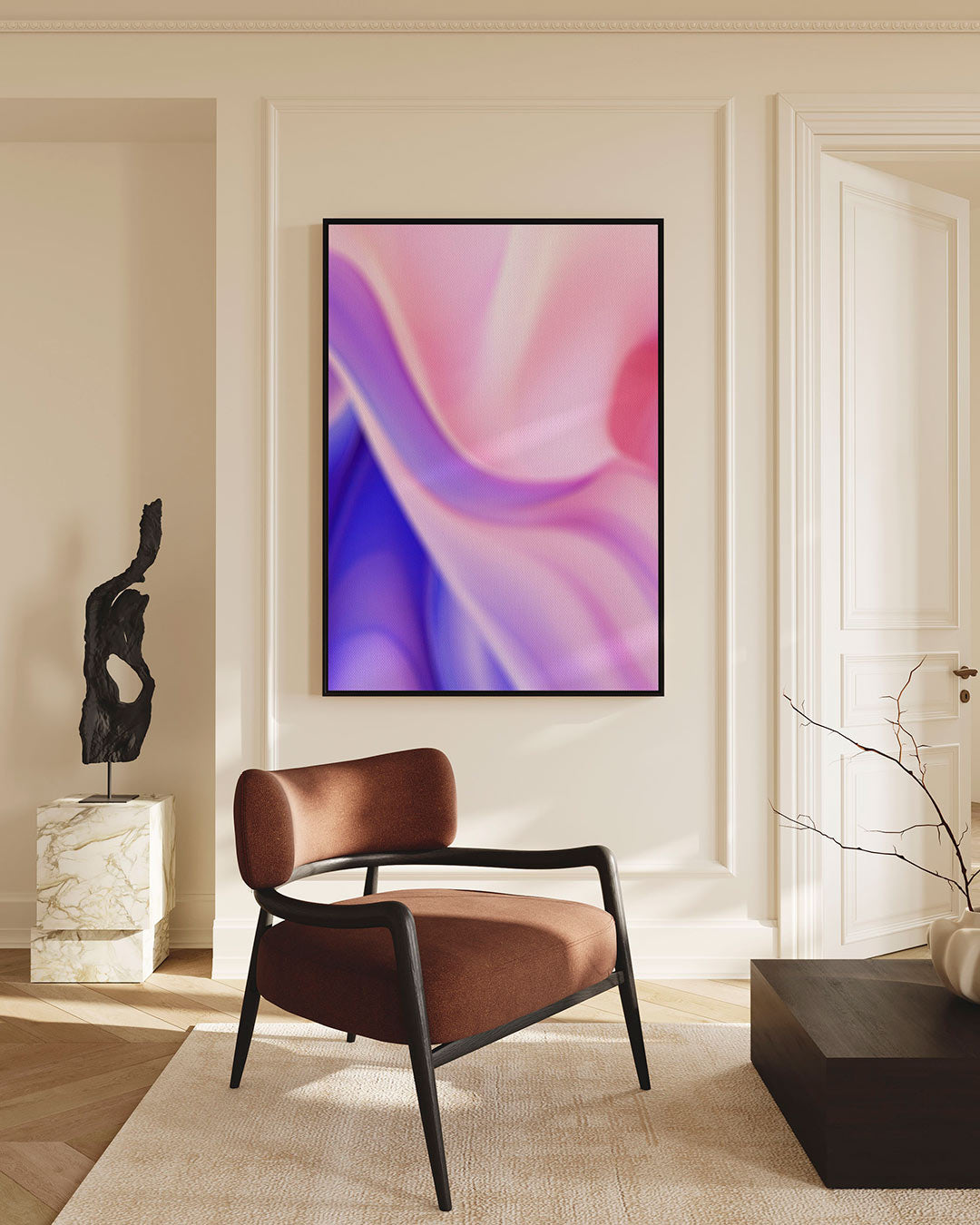 Vloeiende kleuren golf Kunstwerk