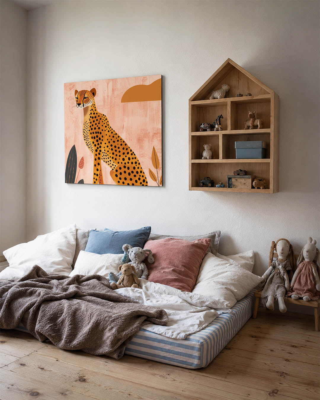 Gestileerde jachtluipaard Kunstwerk