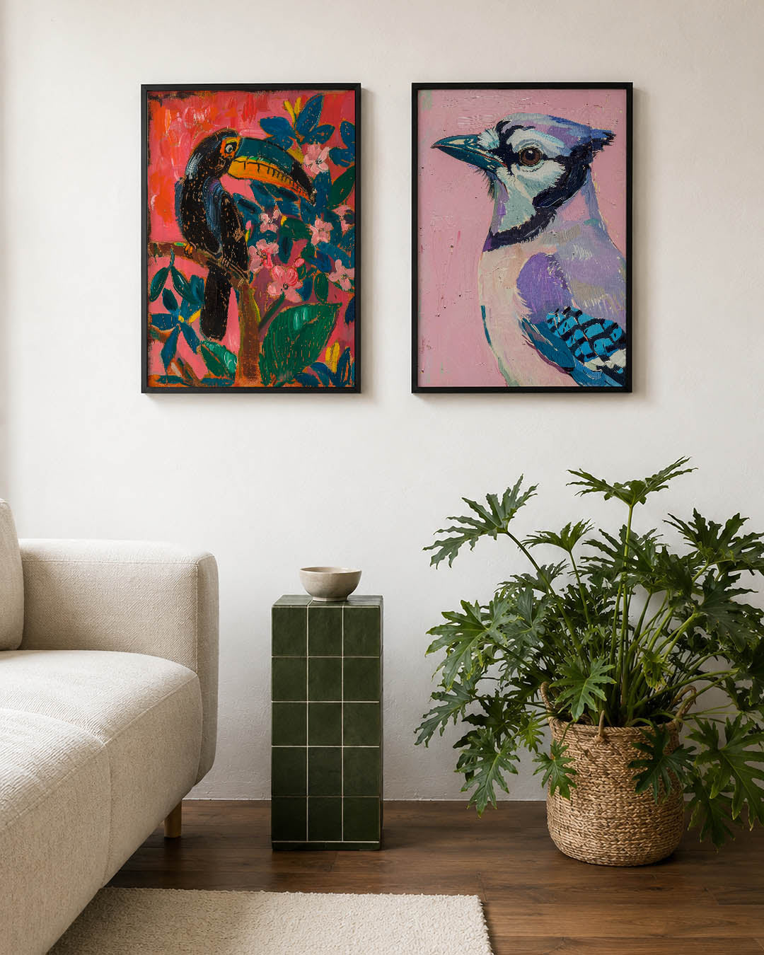 Kleurrijke toekan Posterset