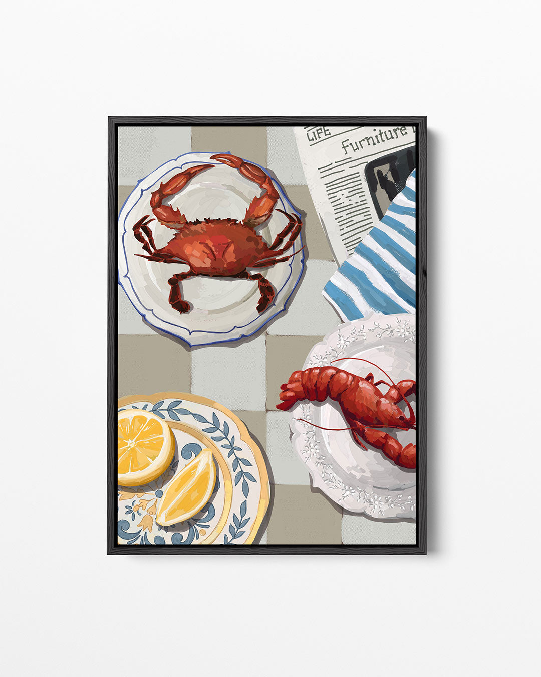 Maritieme tafereel Kunstwerk
