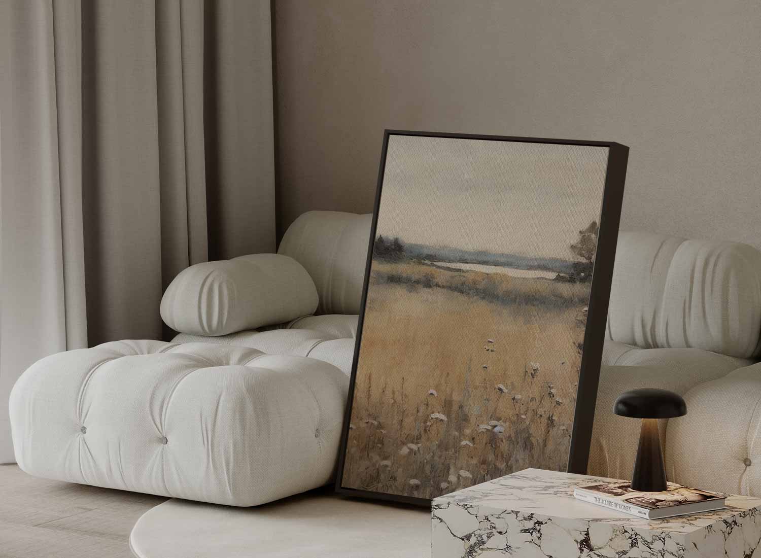 Rustieke Landschapsglans Kunstwerk-canvas-dibond-plexiglas-wanddecoratie-WallArtistic