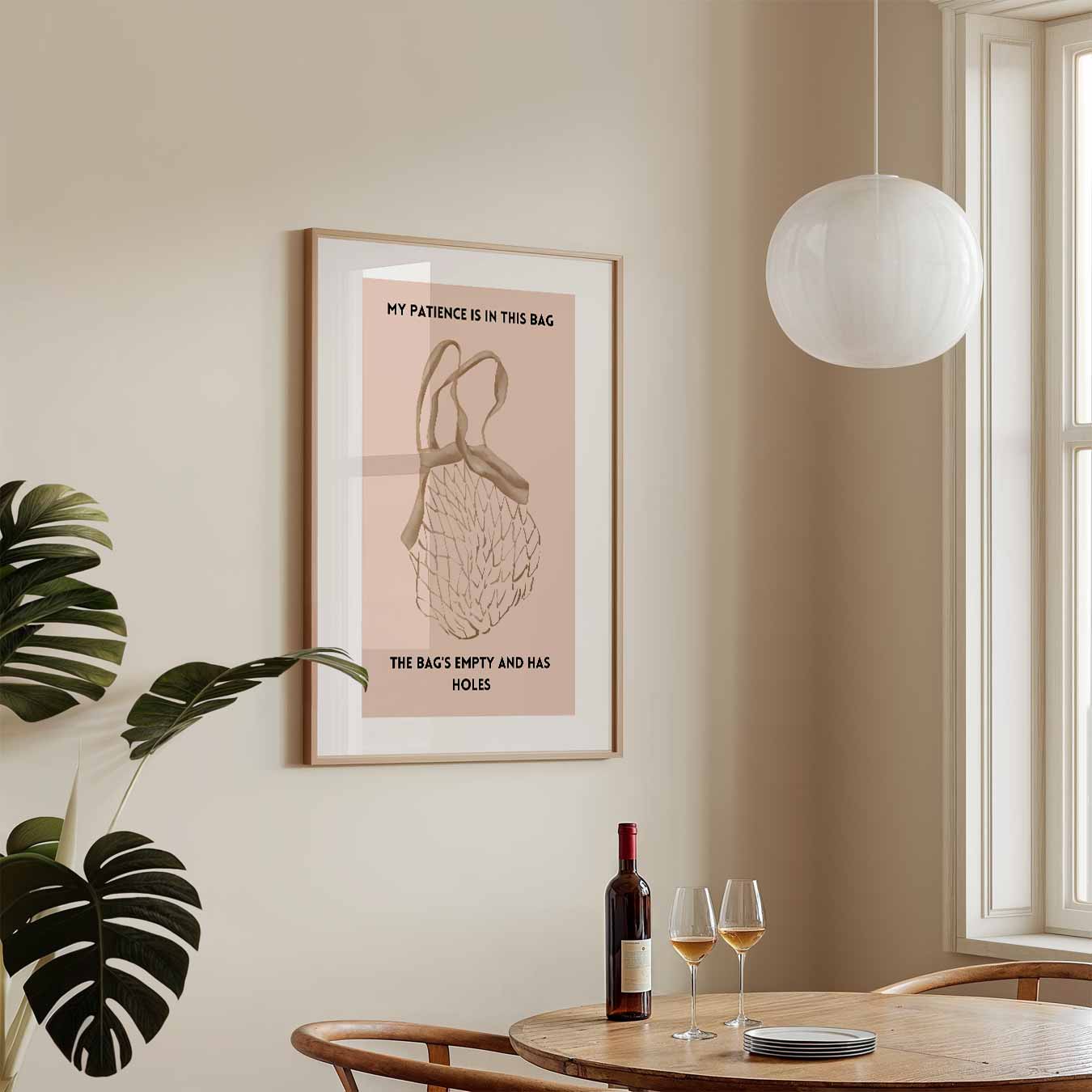 Grappige Quote Poster-WallArtistic