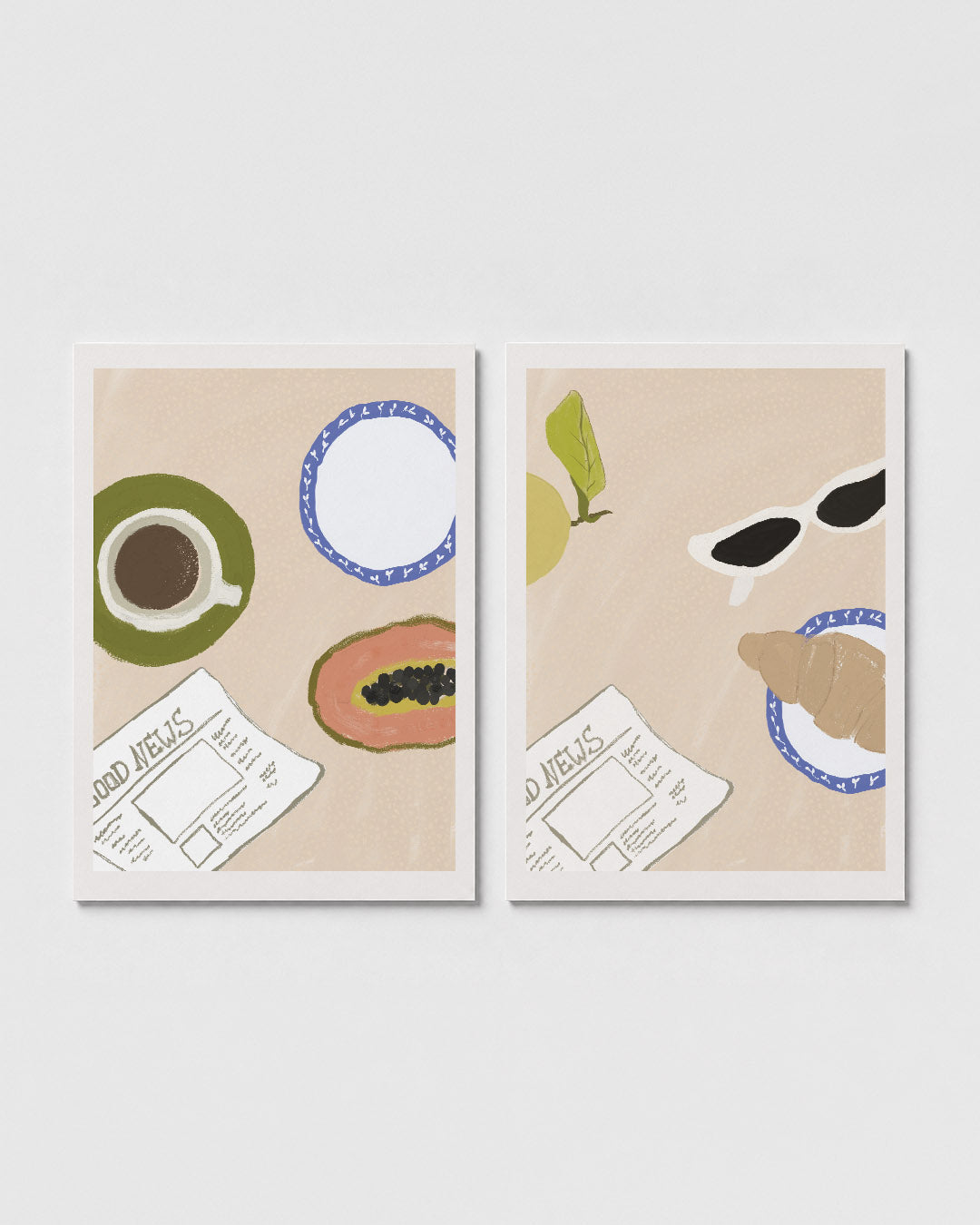 Ontbijt moment Posterset