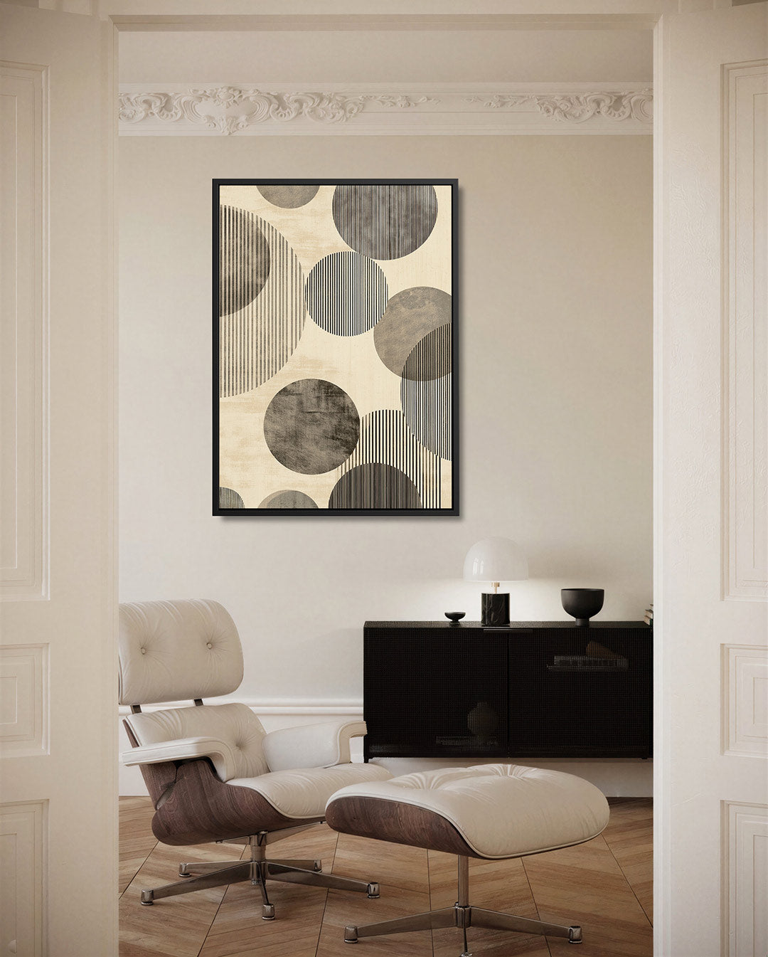 Geometrische cirkels Kunstwerk
