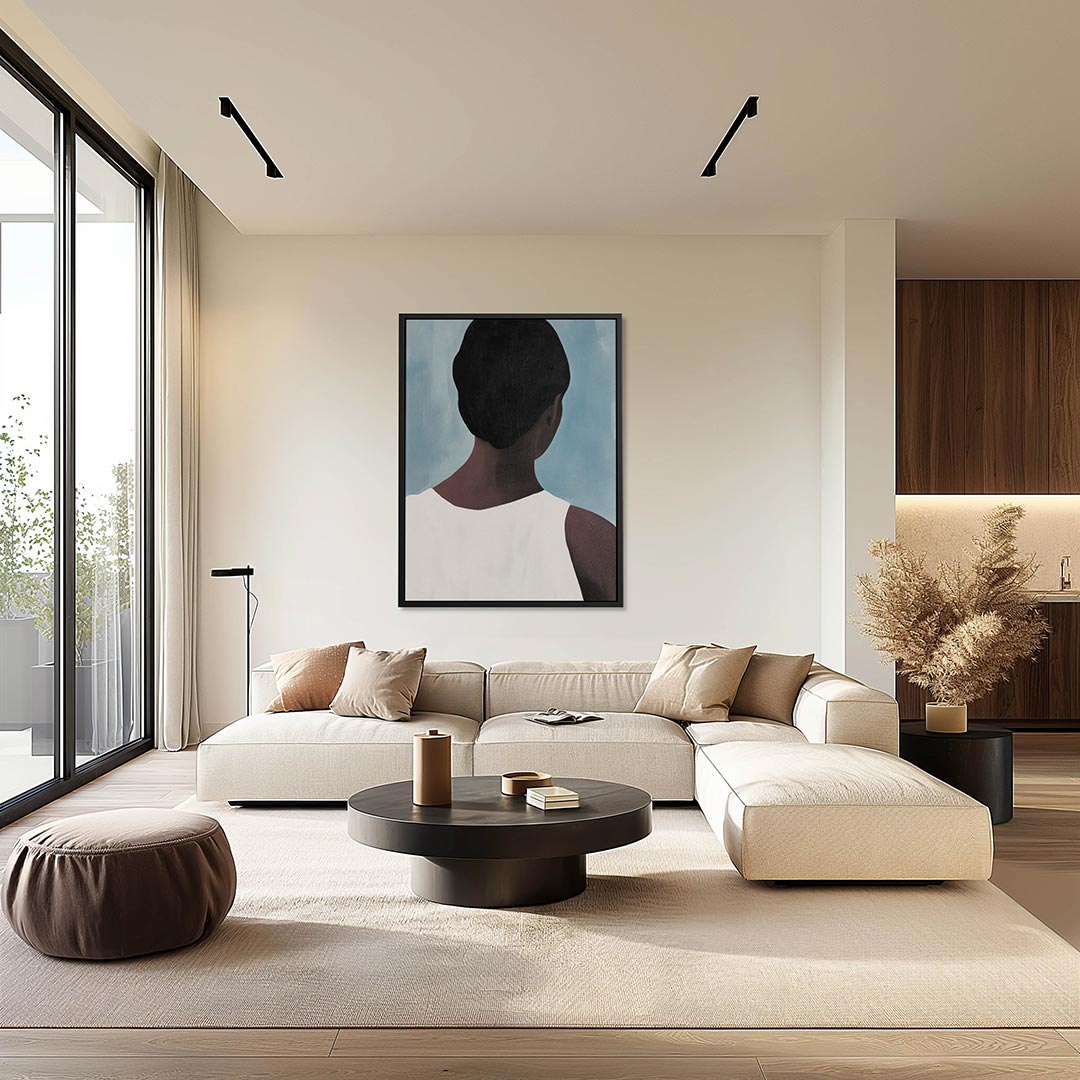 Stille rugaanzicht Kunstwerk