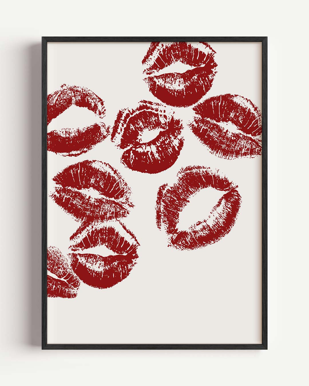 Lippenstiftkusjes Poster-WallArtistic