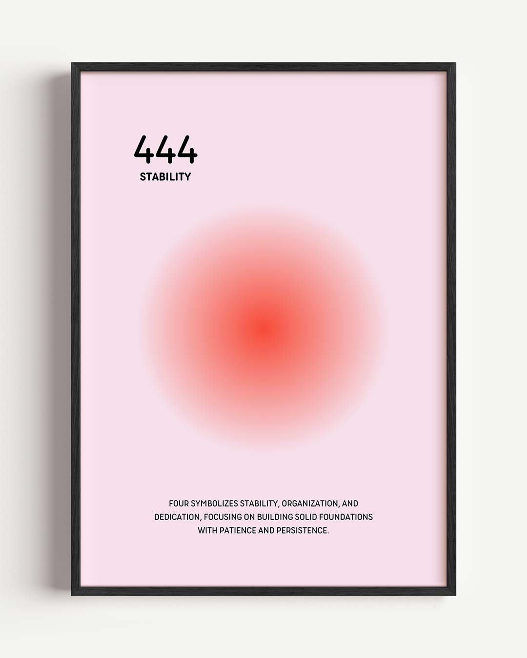 Inspirerende 444 Stabiliteit Poster-WallArtistic