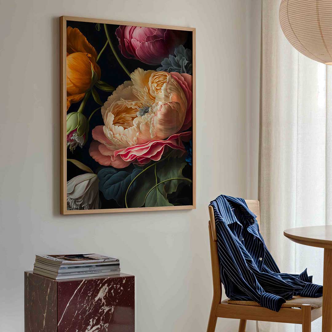 Bloemen in levendige kleuren Poster