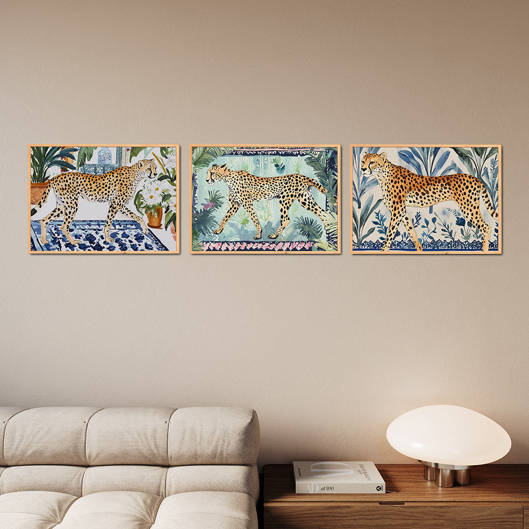 Dier en bladeren Posterset