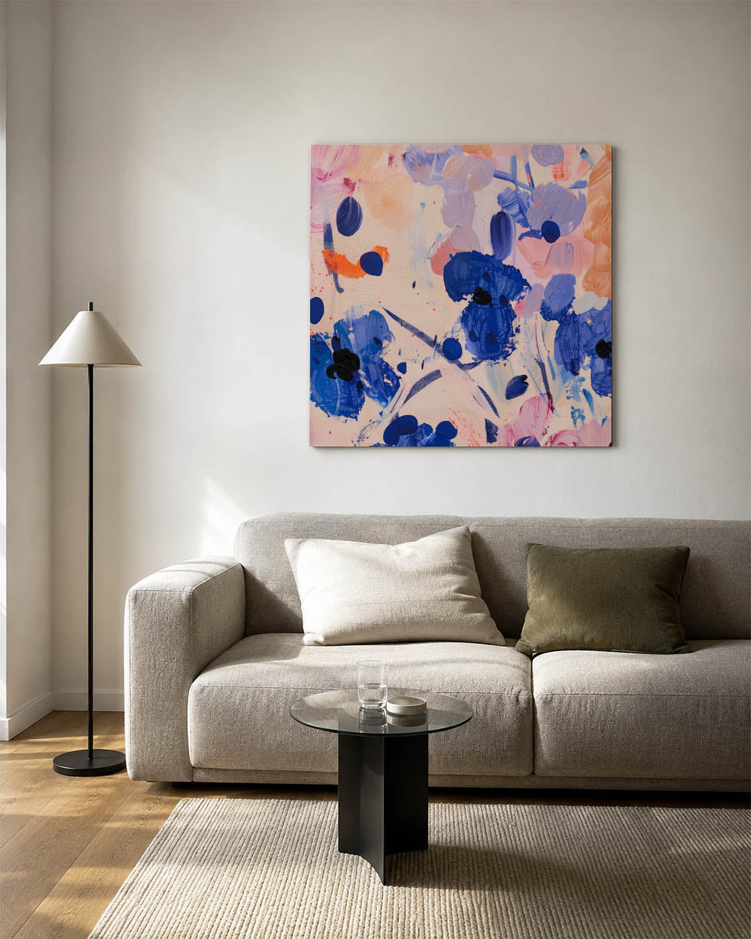 Dynamische kleurenexplosie Kunstwerk