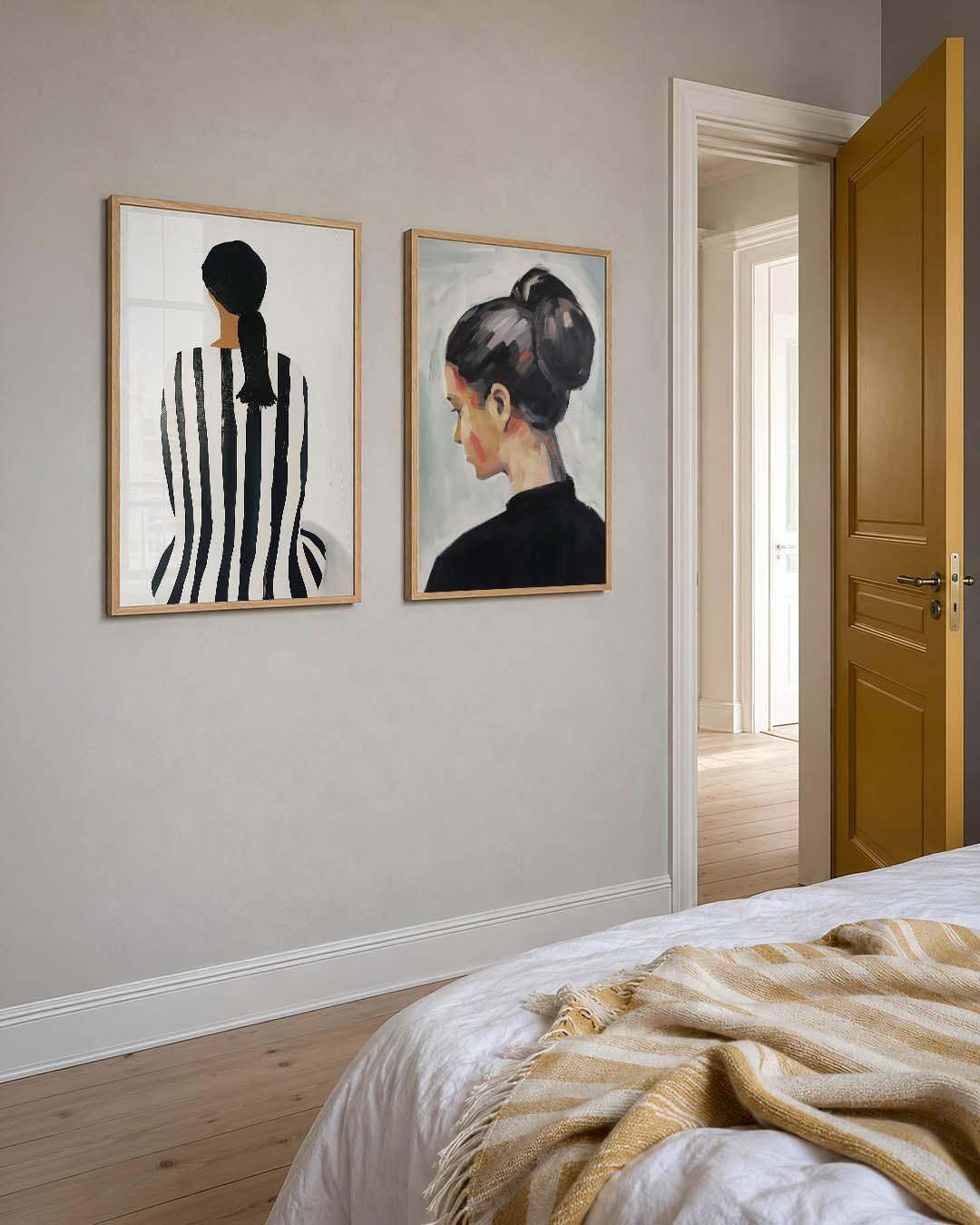 Gestreepte vormen Posterset