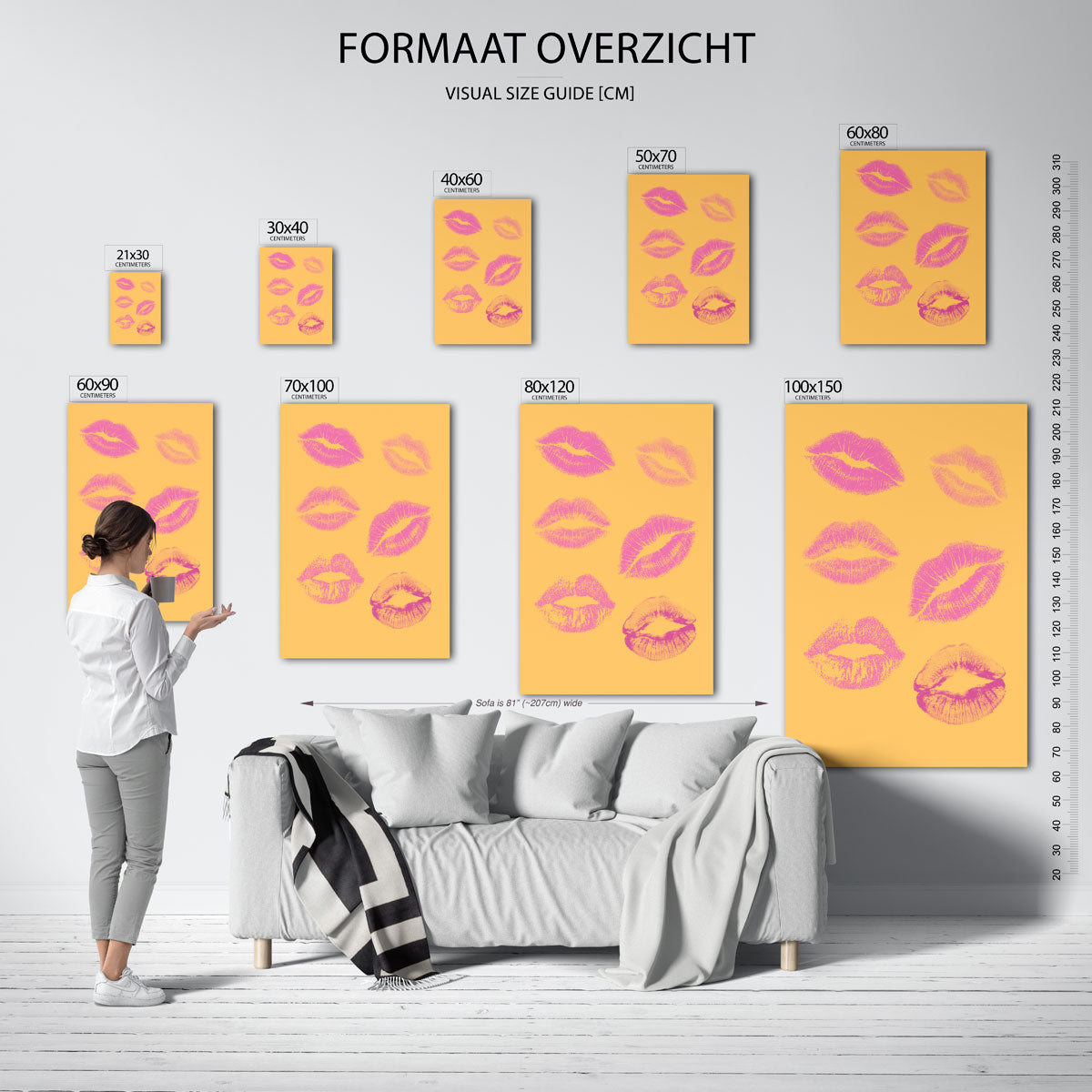 Lipafdrukken Poster