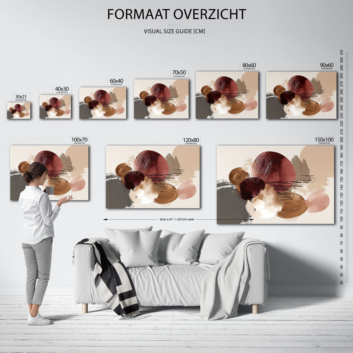 Abstracte vormen Poster