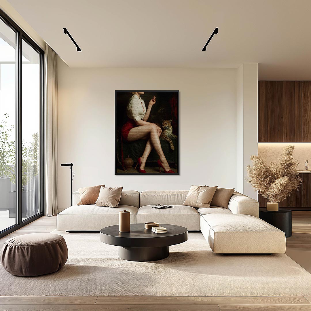 Elegante femme fatale Kunstwerk