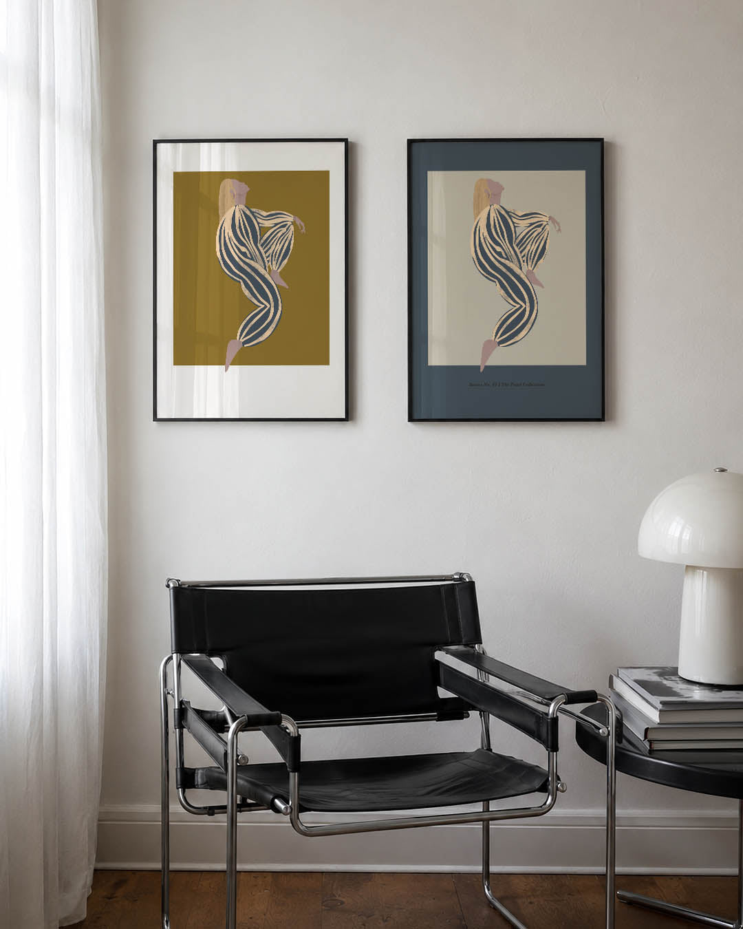 Gestreepte vormen Posterset