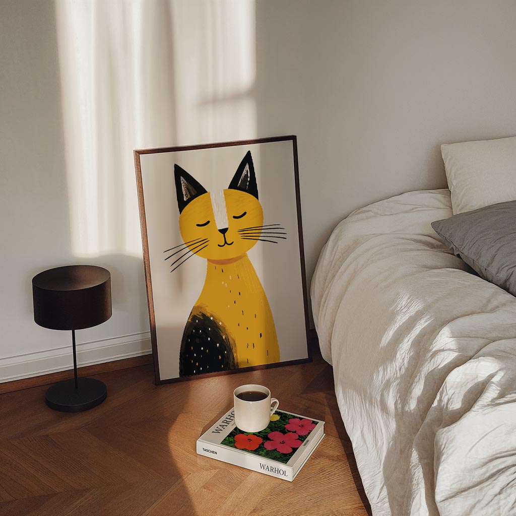 Vrolijke Kattenposter-WallArtistic