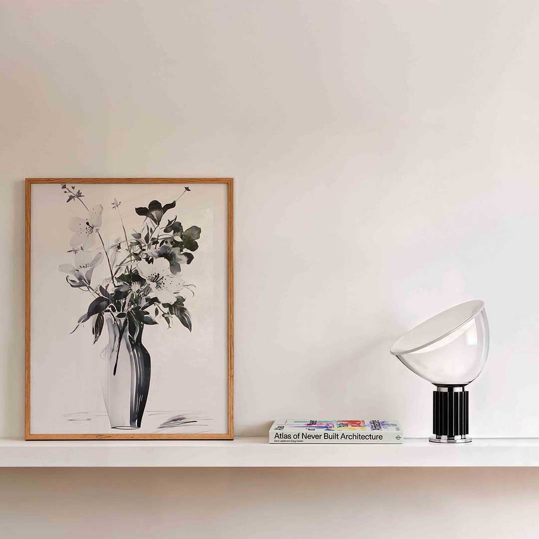 Bloemen in vaas Poster